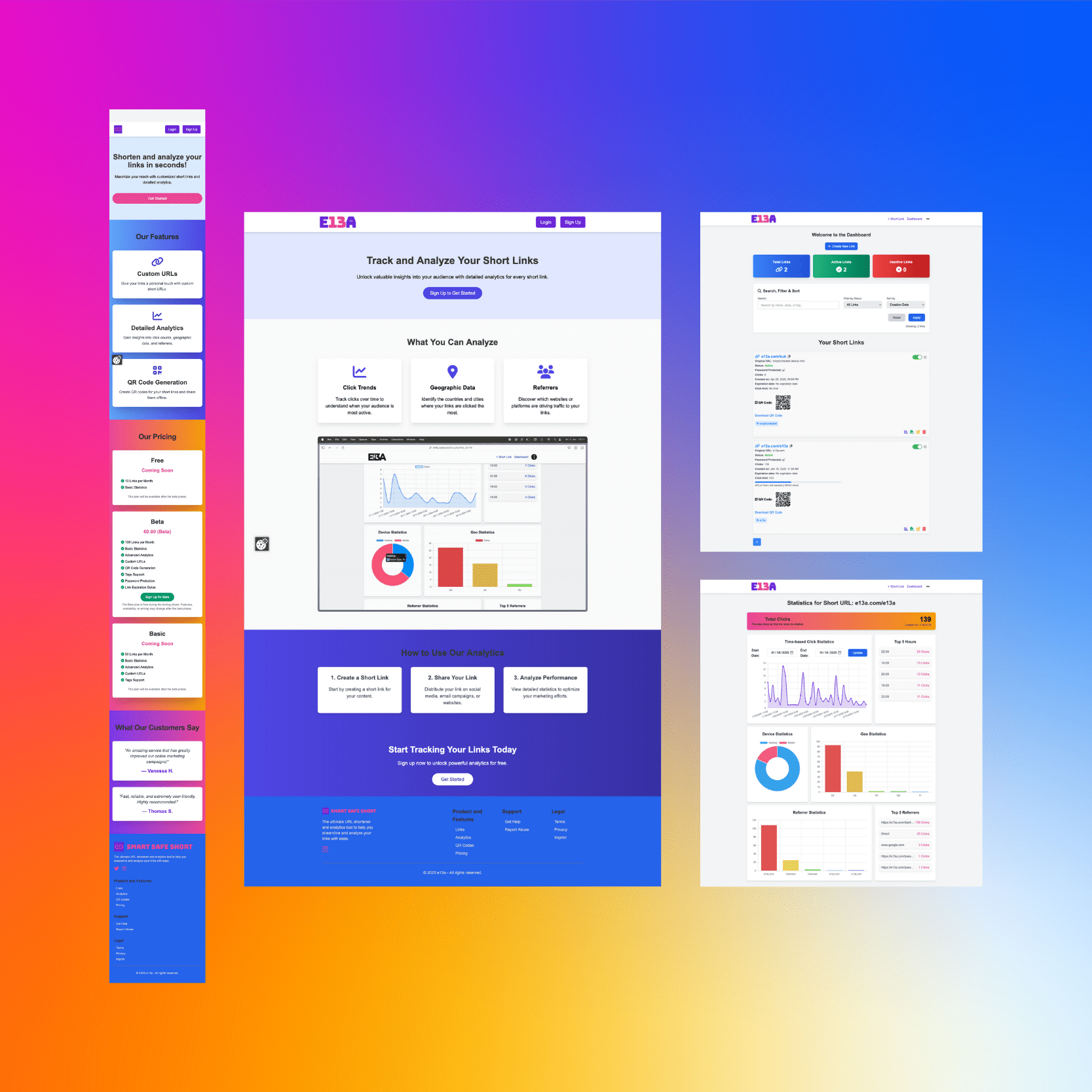 SaaS Plattform e13a – Entwicklung und UI Design